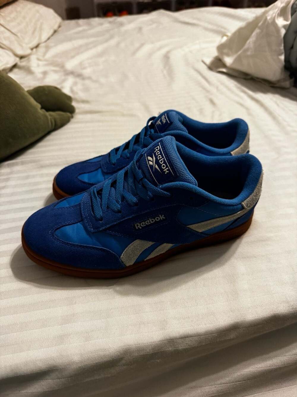 Reebok Royal Nylon Blue Suede Sneakers